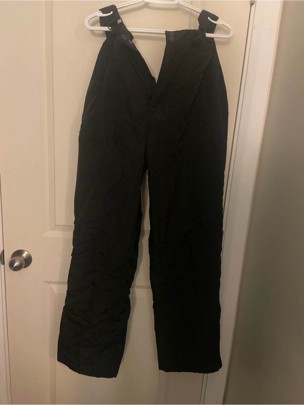 Men's Black Snow Bib Pants